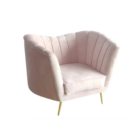 Quinn Lounge ArmChair - Blush Pink