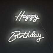 Happy Birthday Cursive (2 piece) Neon