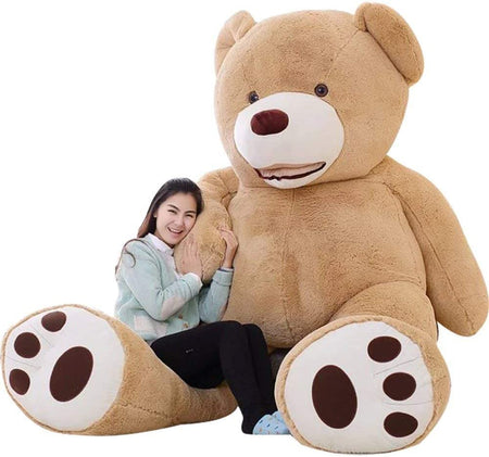 Giant Teddy Bear Plush Toy Stuffed Animals(Brown,78 inches)