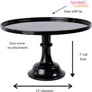 Black Cake Stand Simple