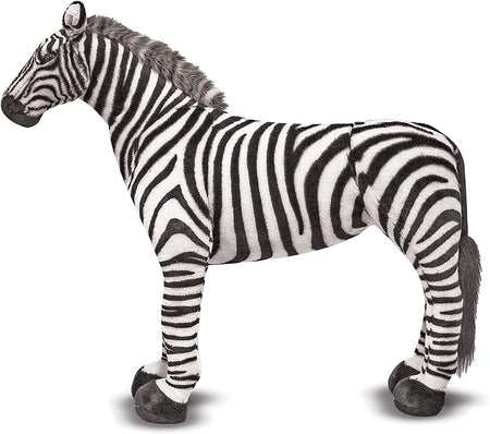 Zebra - Lifelike Stuffed Animal (nearly 3 feet tall)