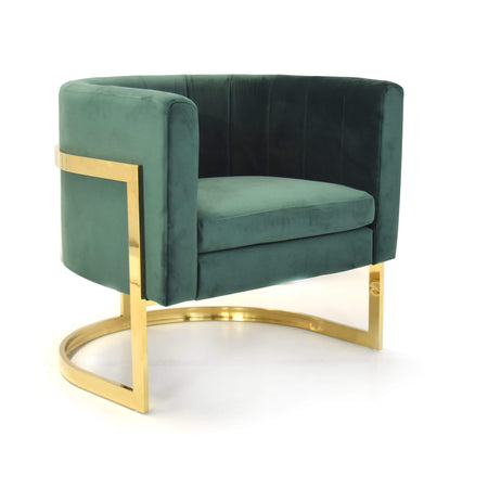 Emporium Green Velvet Armchair