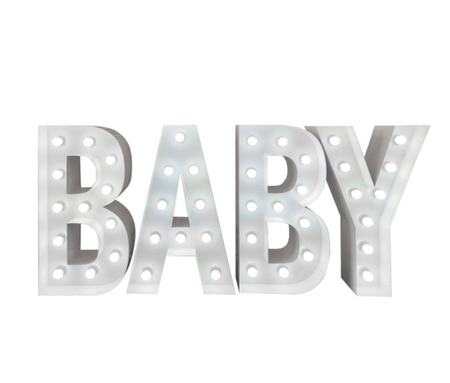 BABY MARQUEE LETTERS