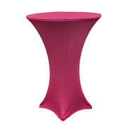 Spandex Cocktail Table Cover 30" Round - Fuchsia