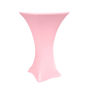 Spandex Cocktail Table Cover 30" Round - Pink