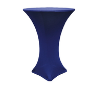 Spandex Cocktail Table Cover 30" Round - Navy Blue