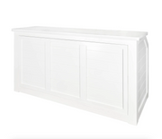 7' White Portable Folding Bar