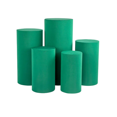 Spandex Pillar Covers for Metal Cylinder - VERDE