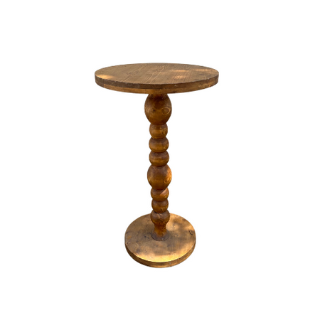 Mesa Alta Madera Torneada