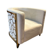 Velvet Blanco Armchair