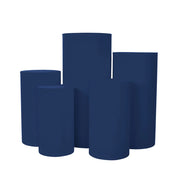 Spandex Pillar Covers for Metal Cylinder - AZUL NAVY