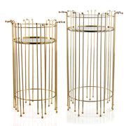 Cage Mirror Stand Console Tables (2)